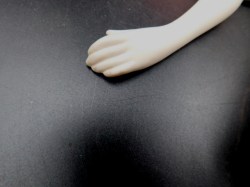20 inch blonde porcelain pink doll hand